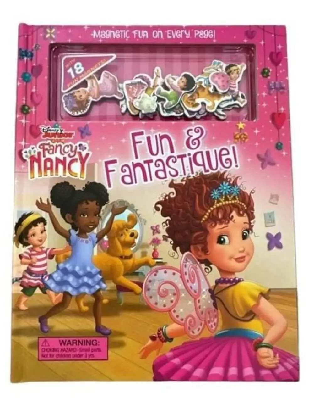 Disney Junior Fancy Nancy Fun & Fantastique! Magnetic Fun Hardcover Book with 18